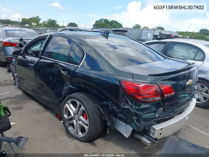 2017 Chevrolet Ss VIN: 6G3F15RW5HL307902 Lot: 42741073