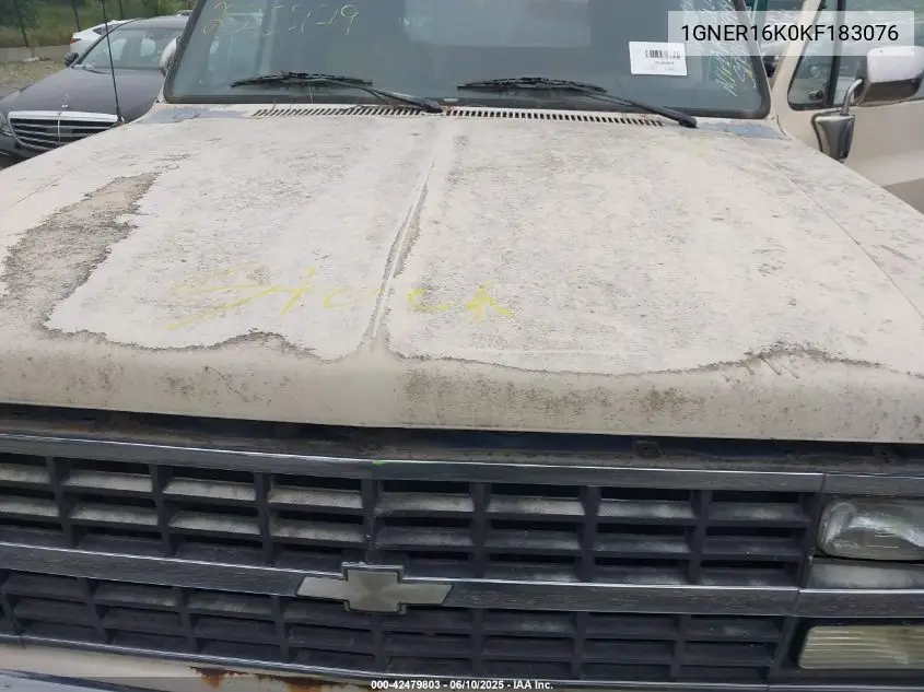 1989 Chevrolet Suburban R1500 VIN: 1GNER16K0KF183076 Lot: 42479803