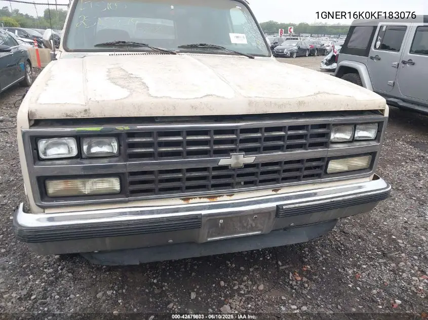 1989 Chevrolet Suburban R1500 VIN: 1GNER16K0KF183076 Lot: 42479803