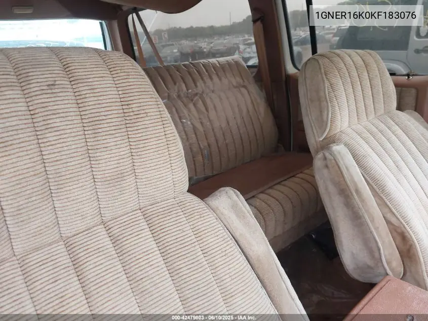 1989 Chevrolet Suburban R1500 VIN: 1GNER16K0KF183076 Lot: 42479803