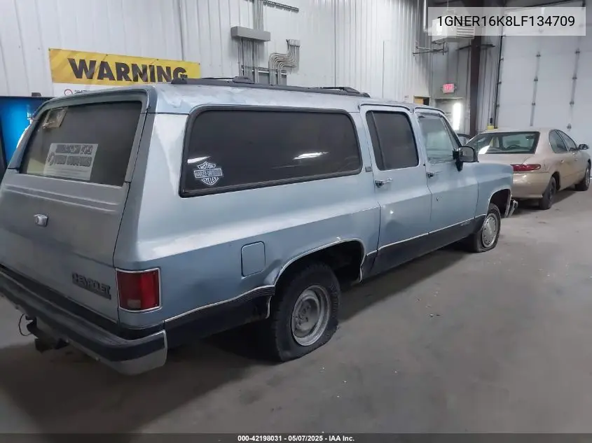 1990 Chevrolet Suburban R1500 VIN: 1GNER16K8LF134709 Lot: 42198031