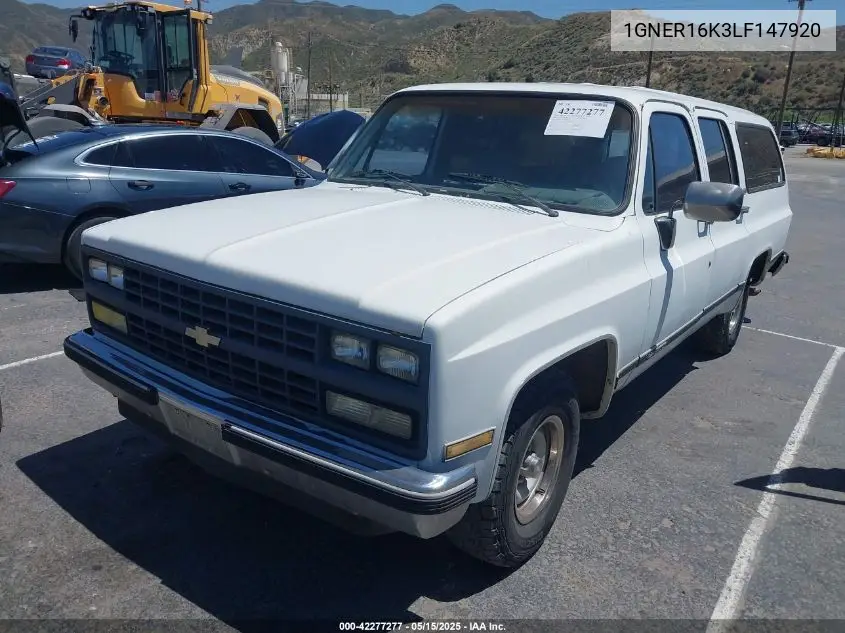 1990 Chevrolet Suburban R1500 VIN: 1GNER16K3LF147920 Lot: 42277277