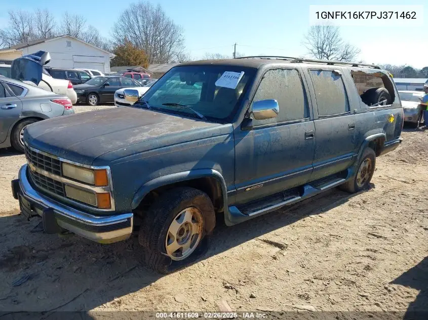 1993 Chevrolet Suburban K1500 VIN: 1GNFK16K7PJ371462 Lot: 41611609