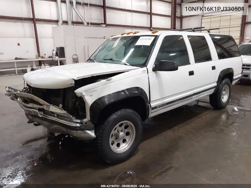 1993 Chevrolet Suburban K1500 VIN: 1GNFK16K1PJ330504 Lot: 42194701