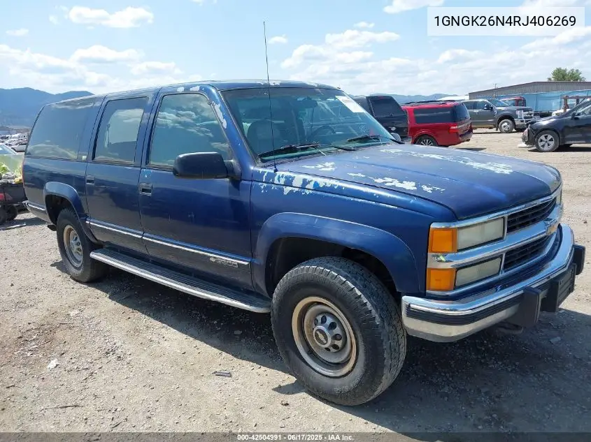1994 Chevrolet Suburban K2500 VIN: 1GNGK26N4RJ406269 Lot: 42504991