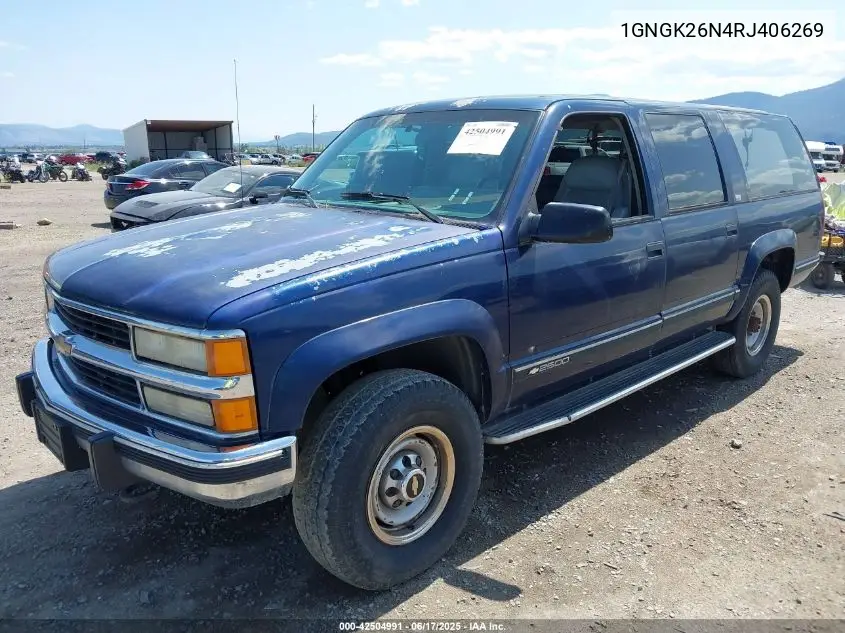 1994 Chevrolet Suburban K2500 VIN: 1GNGK26N4RJ406269 Lot: 42504991