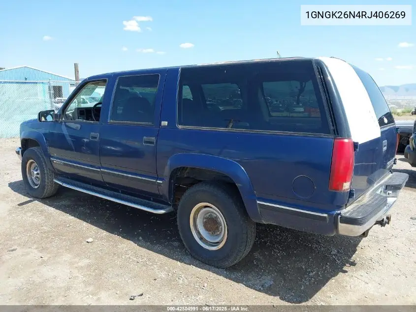1994 Chevrolet Suburban K2500 VIN: 1GNGK26N4RJ406269 Lot: 42504991