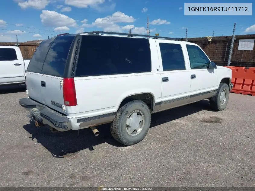 1996 Chevrolet Suburban K1500 VIN: 1GNFK16R9TJ411712 Lot: 42070739