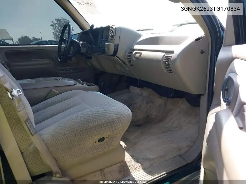 1996 Chevrolet Suburban K2500 VIN: 3GNGK26J3TG170834 Lot: 42087510
