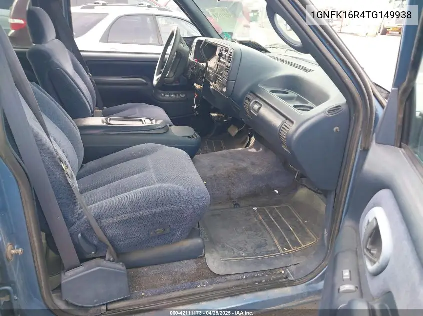 1996 Chevrolet Suburban K1500 VIN: 1GNFK16R4TG149938 Lot: 42111173