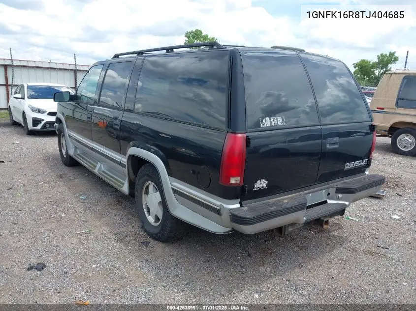 1996 Chevrolet Suburban K1500 VIN: 1GNFK16R8TJ404685 Lot: 42638991