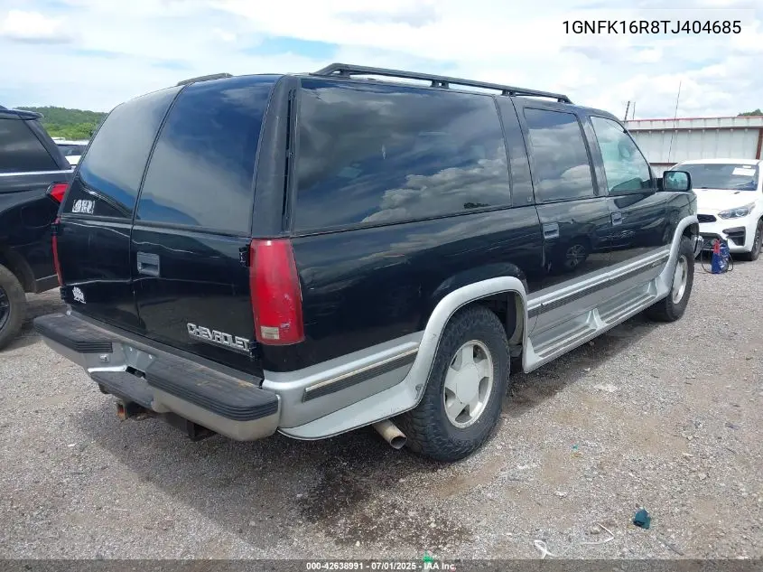 1996 Chevrolet Suburban K1500 VIN: 1GNFK16R8TJ404685 Lot: 42638991