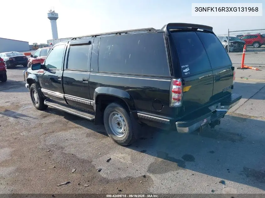1999 Chevrolet Suburban 1500 Lt VIN: 3GNFK16R3XG131968 Lot: 42499715