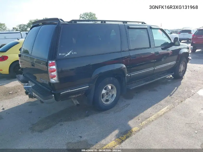 1999 Chevrolet Suburban 1500 Lt VIN: 3GNFK16R3XG131968 Lot: 42499715