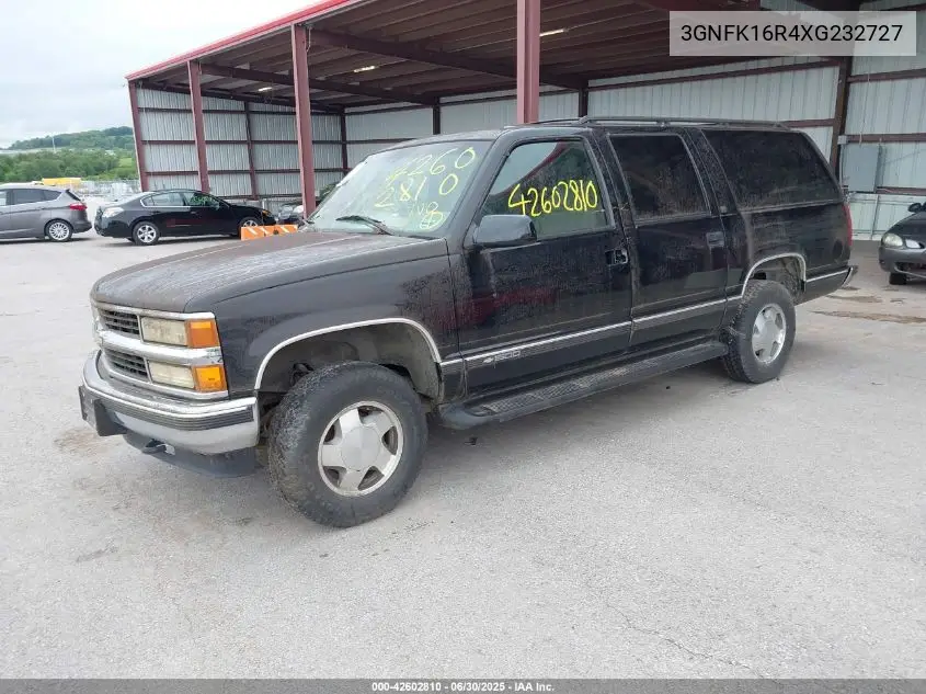 1999 Chevrolet Suburban 1500 Lt VIN: 3GNFK16R4XG232727 Lot: 42602810