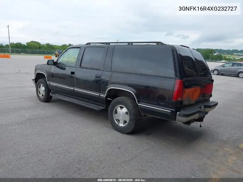 1999 Chevrolet Suburban 1500 Lt VIN: 3GNFK16R4XG232727 Lot: 42602810