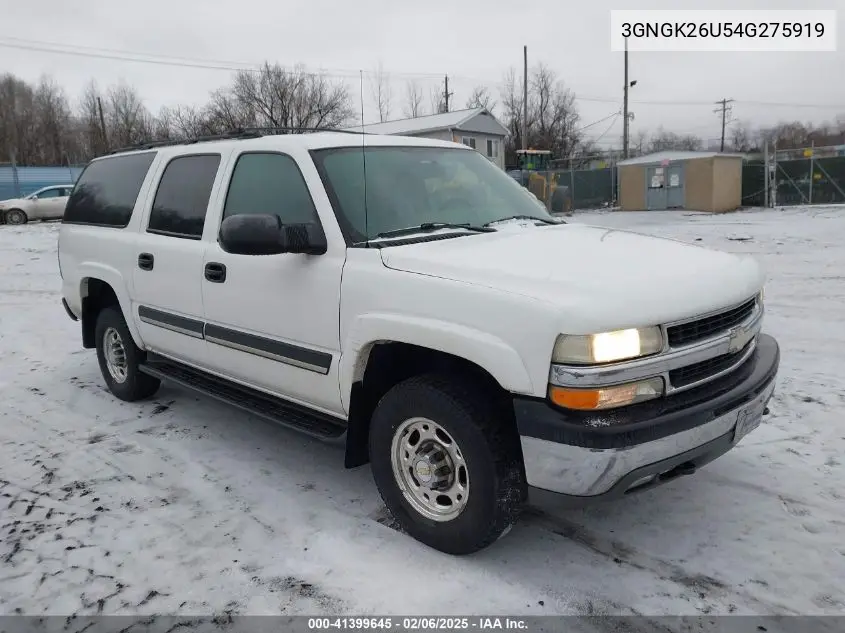 2004 Chevrolet Suburban 2500 Ls VIN: 3GNGK26U54G275919 Lot: 41399645