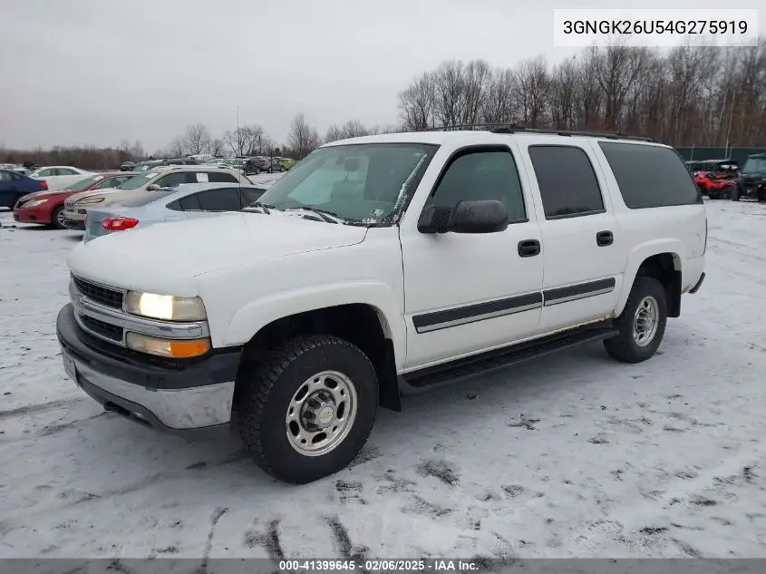 2004 Chevrolet Suburban 2500 Ls VIN: 3GNGK26U54G275919 Lot: 41399645