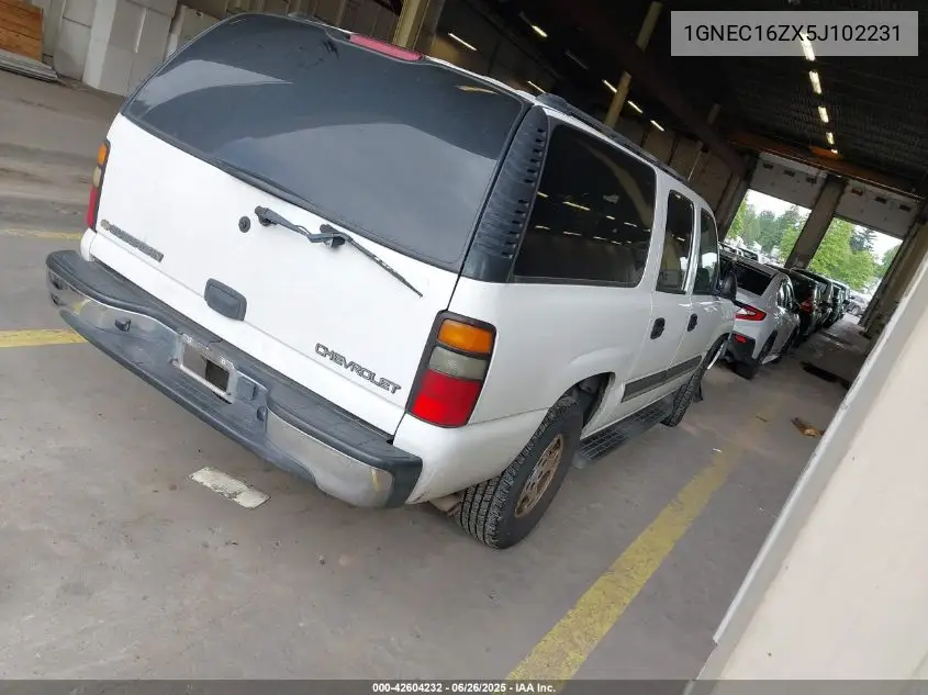 2005 Chevrolet Suburban Ls VIN: 1GNEC16ZX5J102231 Lot: 42604232