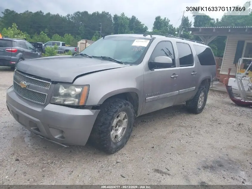 2007 Chevrolet Suburban K1500 VIN: 3GNFK16337G117869 Lot: 42224777