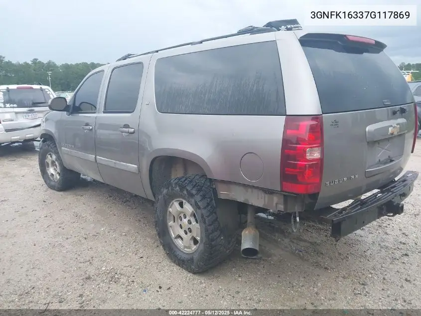 2007 Chevrolet Suburban K1500 VIN: 3GNFK16337G117869 Lot: 42224777