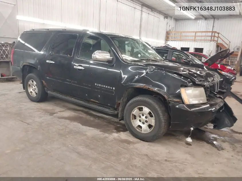 2008 Chevrolet Suburban Lt VIN: 1GNFK16348J103883 Lot: 42593866