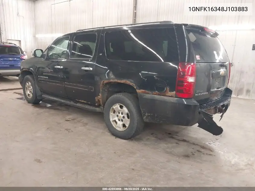 2008 Chevrolet Suburban Lt VIN: 1GNFK16348J103883 Lot: 42593866