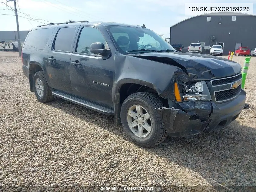 2012 Chevrolet Suburban K1500 Lt VIN: 1GNSKJE7XCR159226 Lot: 30065491