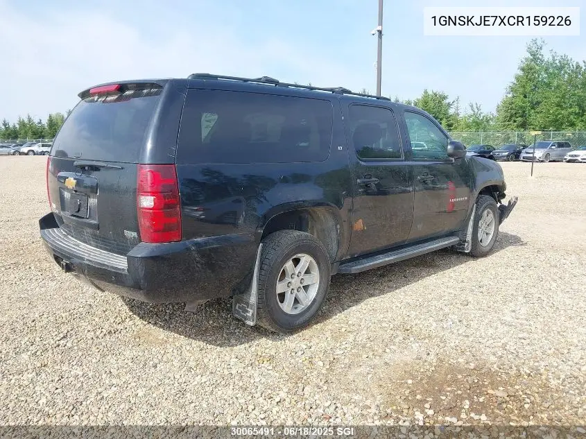 2012 Chevrolet Suburban K1500 Lt VIN: 1GNSKJE7XCR159226 Lot: 30065491