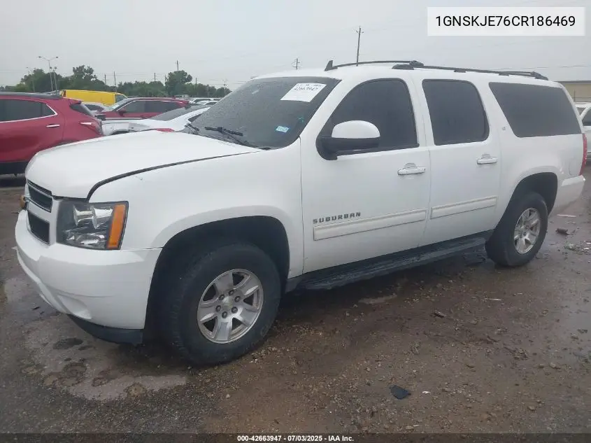2012 Chevrolet Suburban Lt VIN: 1GNSKJE76CR186469 Lot: 42663947