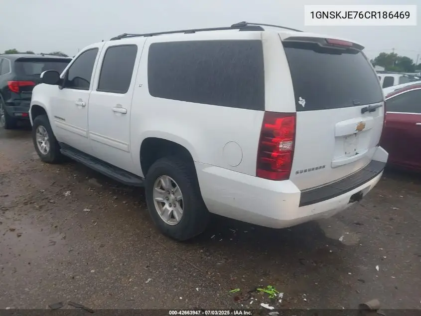 2012 Chevrolet Suburban Lt VIN: 1GNSKJE76CR186469 Lot: 42663947