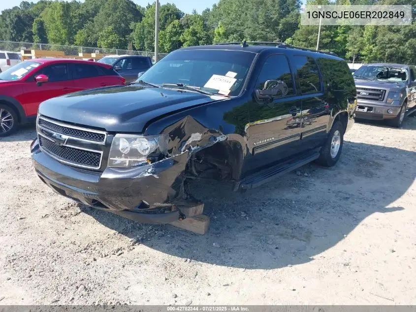2014 Chevrolet Suburban C1500 Lt VIN: 1GNSCJE06ER202849 Lot: 42782344