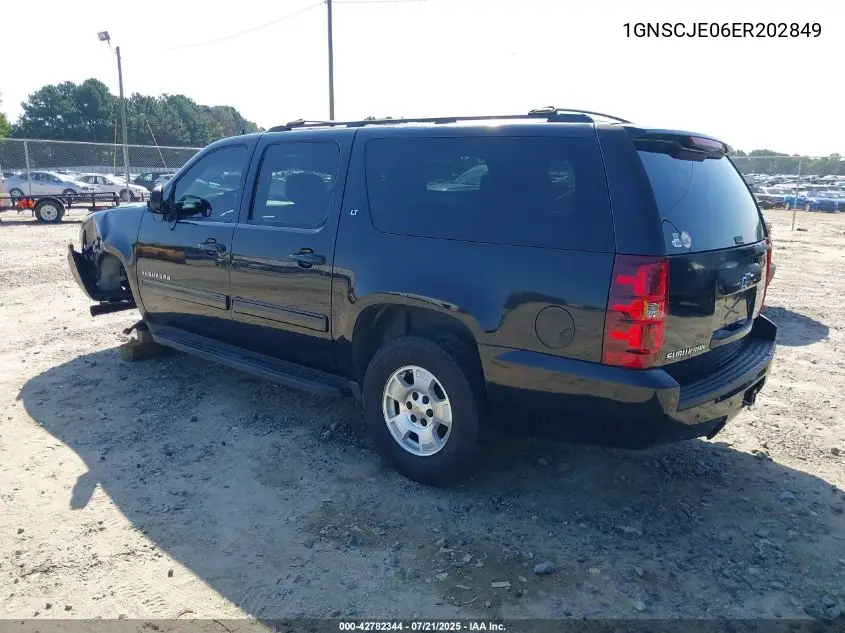 2014 Chevrolet Suburban C1500 Lt VIN: 1GNSCJE06ER202849 Lot: 42782344