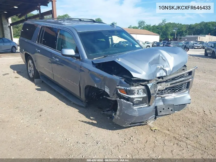 2015 Chevrolet Suburban Lt VIN: 1GNSKJKCXFR646433 Lot: 42616550
