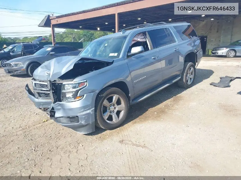2015 Chevrolet Suburban Lt VIN: 1GNSKJKCXFR646433 Lot: 42616550