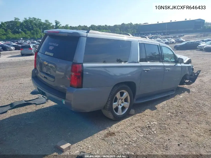 2015 Chevrolet Suburban Lt VIN: 1GNSKJKCXFR646433 Lot: 42616550
