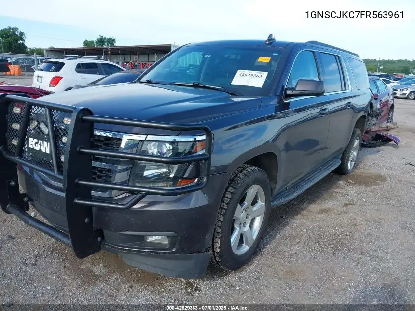 2015 Chevrolet Suburban Lt VIN: 1GNSCJKC7FR563961 Lot: 42629363