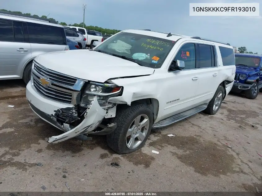 2015 Chevrolet Suburban Ltz VIN: 1GNSKKKC9FR193010 Lot: 42630755