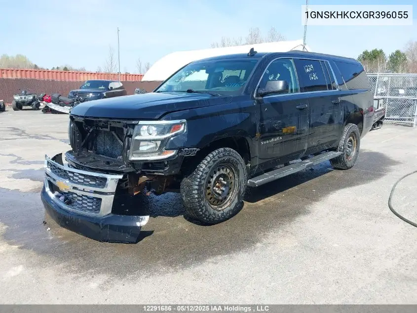 2016 Chevrolet Suburban Lt VIN: 1GNSKHKCXGR396055 Lot: 12291686