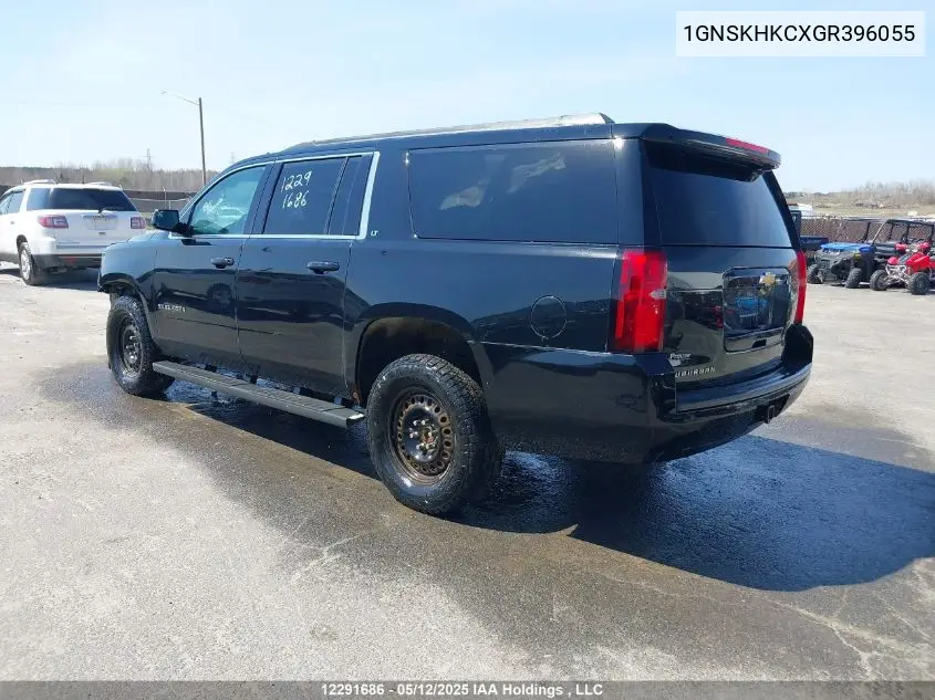 2016 Chevrolet Suburban Lt VIN: 1GNSKHKCXGR396055 Lot: 12291686