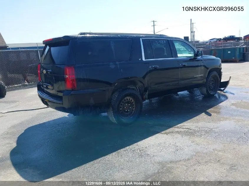 2016 Chevrolet Suburban Lt VIN: 1GNSKHKCXGR396055 Lot: 12291686