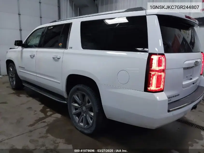 2016 Chevrolet Suburban Ltz VIN: 1GNSKJKC7GR244807 Lot: 41878696