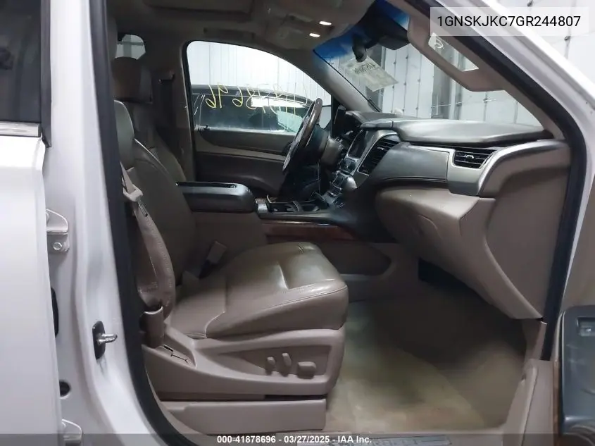 2016 Chevrolet Suburban Ltz VIN: 1GNSKJKC7GR244807 Lot: 41878696