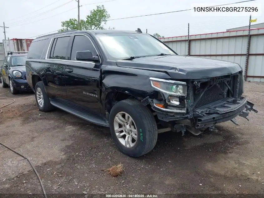 2016 Chevrolet Suburban Lt VIN: 1GNSKHKC8GR275296 Lot: 42052630