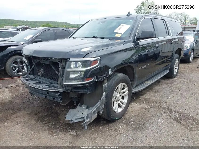 2016 Chevrolet Suburban Lt VIN: 1GNSKHKC8GR275296 Lot: 42052630