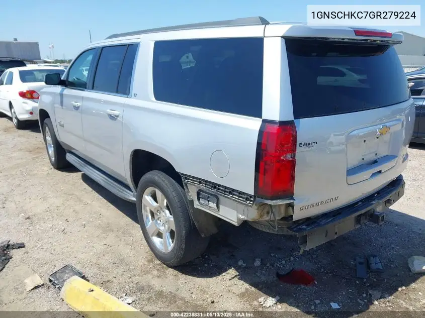 2016 Chevrolet Suburban Lt VIN: 1GNSCHKC7GR279224 Lot: 42238831