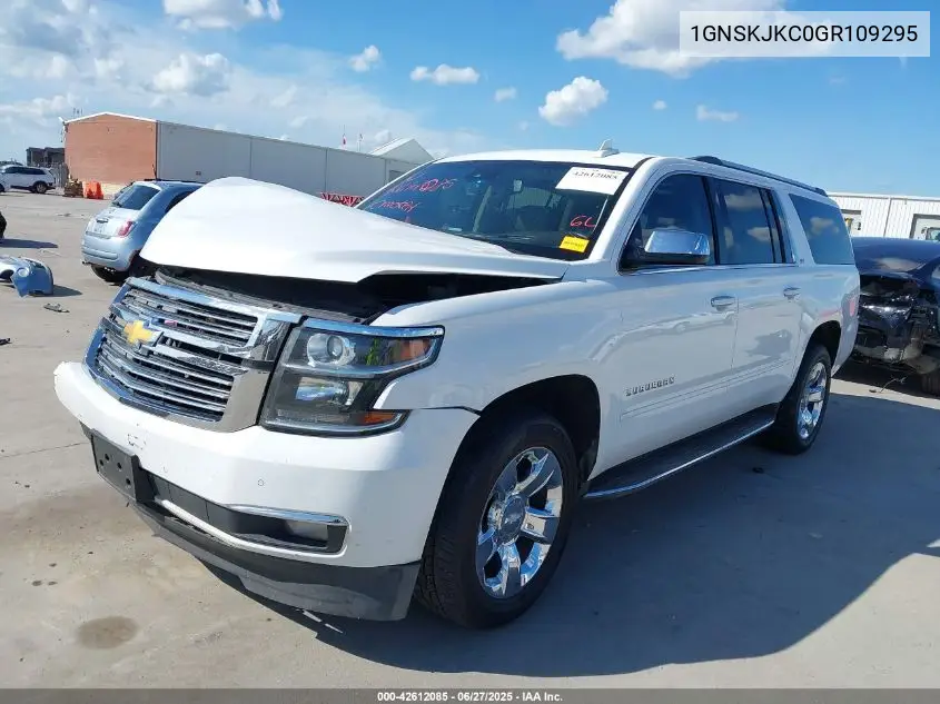 2016 Chevrolet Suburban Ltz VIN: 1GNSKJKC0GR109295 Lot: 42612085