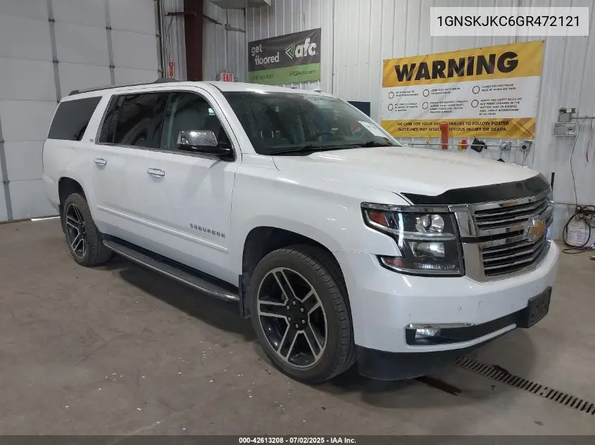 2016 Chevrolet Suburban K1500 Ltz VIN: 1GNSKJKC6GR472121 Lot: 42613208