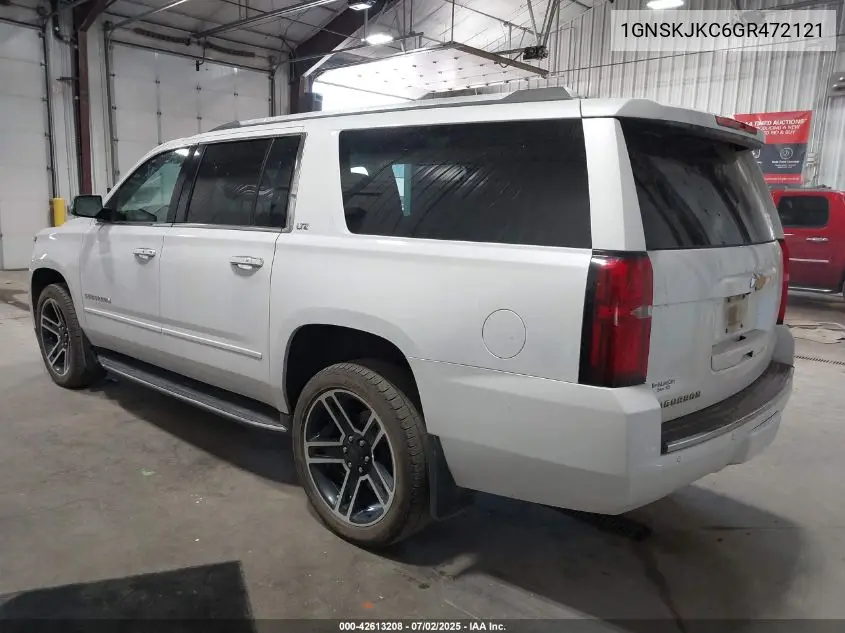 2016 Chevrolet Suburban K1500 Ltz VIN: 1GNSKJKC6GR472121 Lot: 42613208