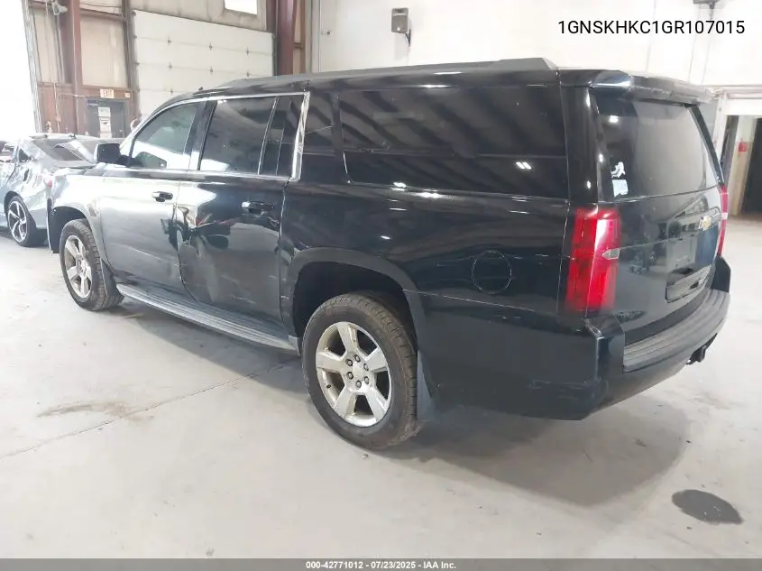2016 Chevrolet Suburban Lt VIN: 1GNSKHKC1GR107015 Lot: 42771012